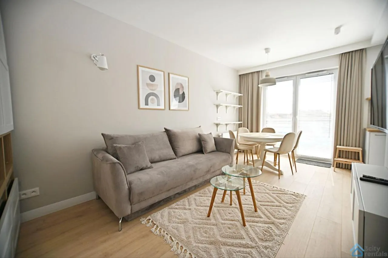 Beige 3City Apartment With Parking In Gdansk By Noclegi Renters location