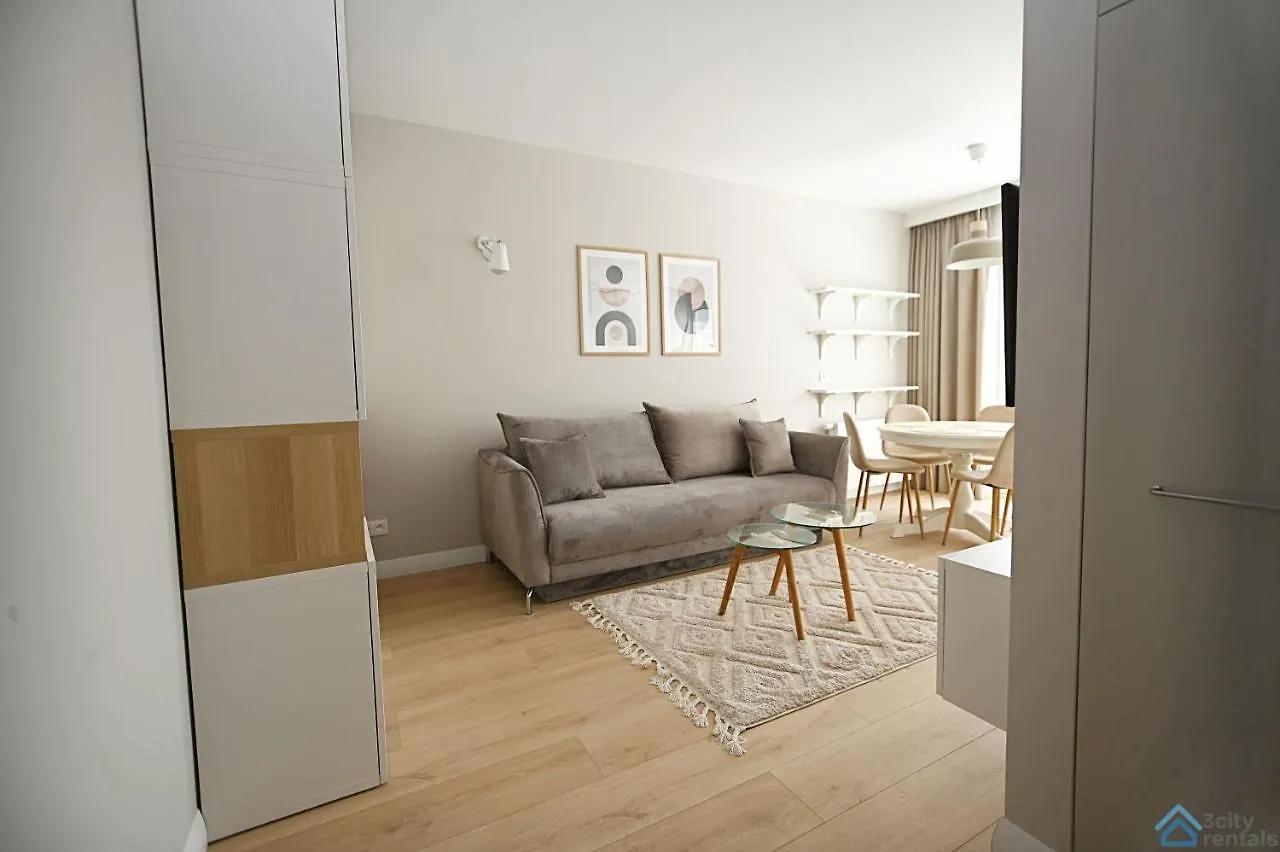 Beige 3City Apartment With Parking In Gdansk By Noclegi Renters